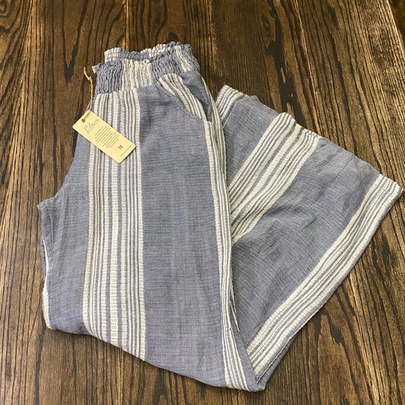 Elan Striped High Waisted Wide Leg Pants - Picture 4 of 16